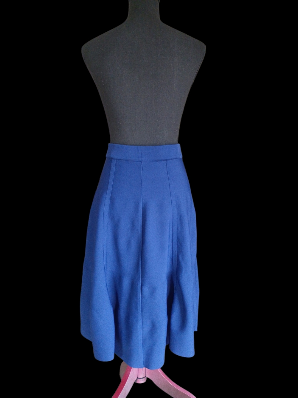 Stellaluna Blue A-Line  Skirt - Beautiful And Flowy! Calf Length With  Mid Waist